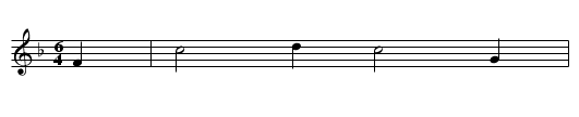 Die drei Hexen - staff notation