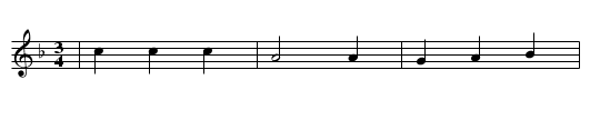 Die drei Hexen - staff notation