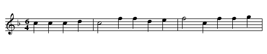 Die elfjaehrige Markgraefin - staff notation