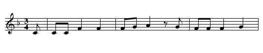 DIE EULE AUF DEM ZAUNE SASS - staff notation