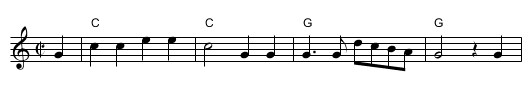 Die Forelle - staff notation