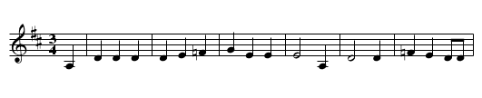 Die fuenf Soehne - staff notation
