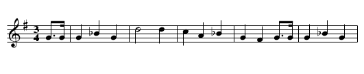 Die Geburt im Walde - staff notation