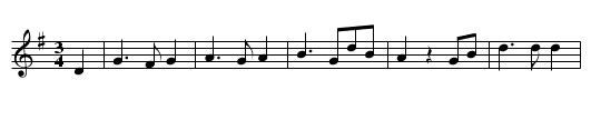 Die Geburt im Walde - staff notation