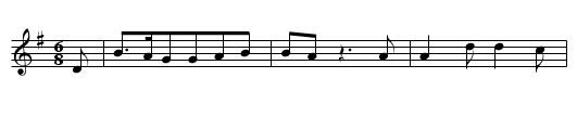 Die Hauptmannstochter - staff notation