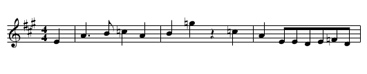 Die heilige Katharina - staff notation
