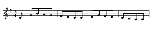 Die Heirath - staff notation