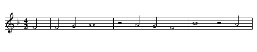 Die hoechste Freud - staff notation