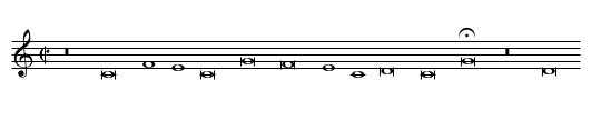 Die Katzenpfote - staff notation
