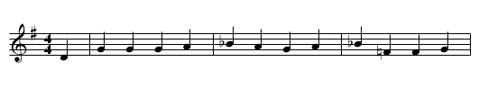 Die Mordeltern - staff notation