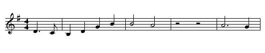 Die Nachtpatrouille - staff notation
