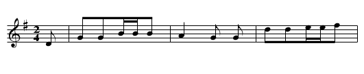 Die Naehterin - staff notation
