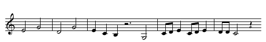Die neue Muehle - staff notation