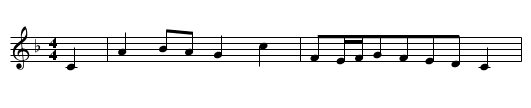 Die Nonne - staff notation