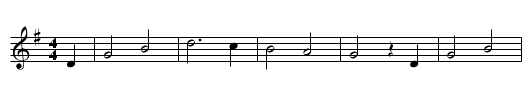 Die plappernden Junggesellen - staff notation