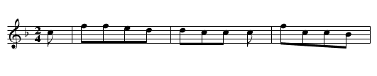 Die Rheinbraut - staff notation