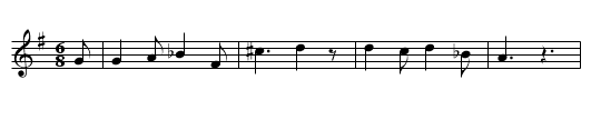 Die Schlangenkoechin - staff notation