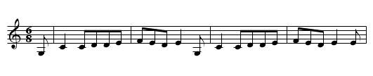 Die Sittarder Schlacht - staff notation