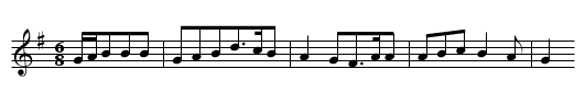 Die Todesbraut - staff notation