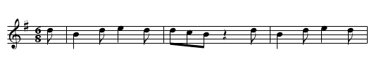 Die Todesbraut - staff notation