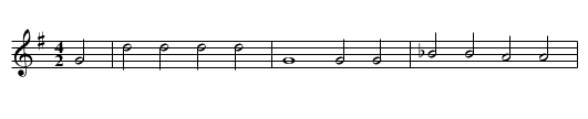 Die ueppigen Bauern - staff notation