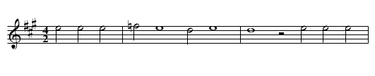 Die Wise van Potteren - staff notation
