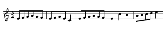 Diferiad y Gerwyn - staff notation