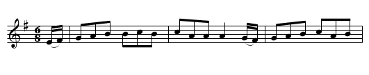 Difyrrwch Gwyr Dufi - staff notation