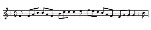 Difyrrwch Gwyr Margam - staff notation