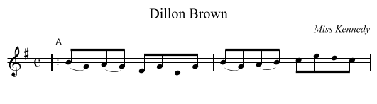 Dillon Brown - staff notation
