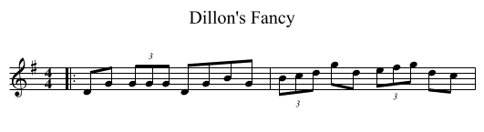 Dillon's Fancy - staff notation