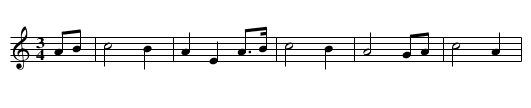 Dimen Duff - staff notation