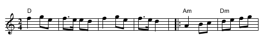 Dimitrija - staff notation