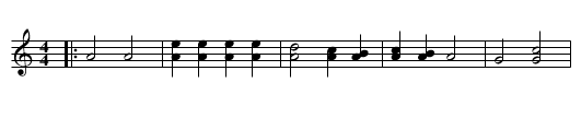 Dimna Juda - staff notation