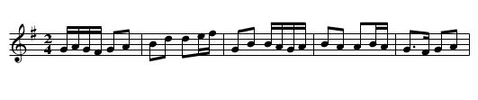 Din Tarrant's #4 - staff notation