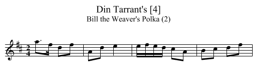 Din Tarrant's [4] - staff notation