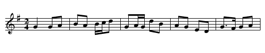 Din Tarrant's (5) - staff notation