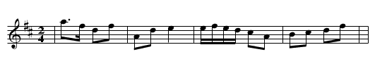 Din Tarrant's - staff notation