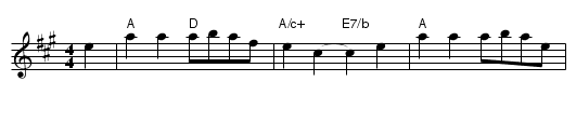 Dinah - staff notation