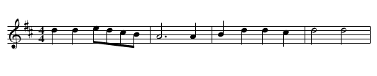 Ding Dong Merrily On High - staff notation