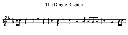 Dingle Regatta, The  - staff notation