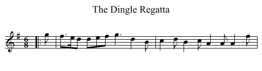Dingle Regatta, The  - staff notation