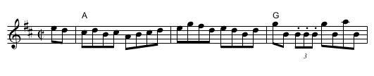 Dinky's Reel - staff notation