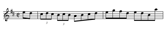 Dinky's - staff notation