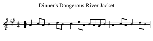 Dinner's Dangerous River Jacket - staff notation