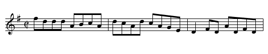 Dinny O'Brien's Reel - staff notation