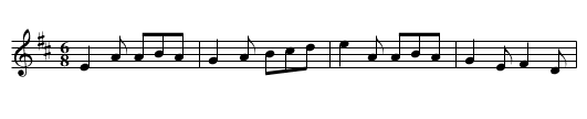 Dinny O'Keefe's - staff notation