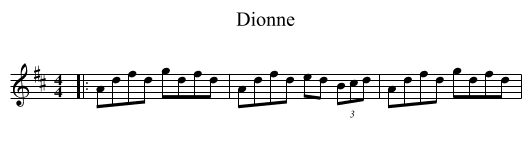 Dionne - staff notation