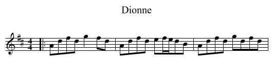 Dionne - staff notation