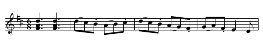 Dirty James - staff notation